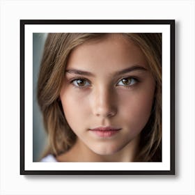 Close Up Portrait, Young Girl1 Art Print
