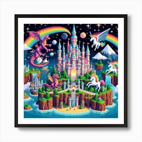 8-bit magical kingdom 3 Art Print