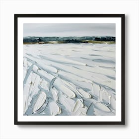 Bleak Winter Field Art Print