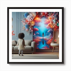 Dreamscape in a mirror Art Print