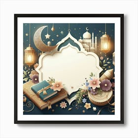 Muslim Holiday Background 7 Art Print