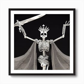 Skeleton Queen 10 Art Print