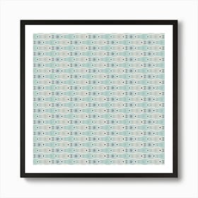 Beach Water Tessellating Fishes In Ocean Mist Art Print