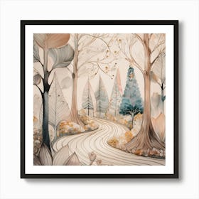 Forest Path Art Print