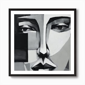 Abstract Painting Black And White Abstract Art 5 Art Print