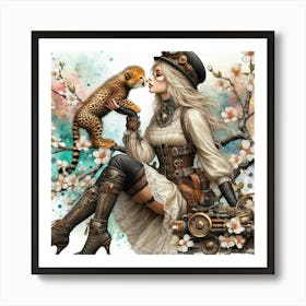 Steampunk Girl 6 Art Print