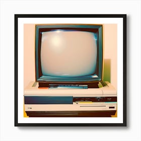 Retro Television Art Print