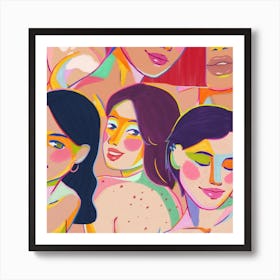 Group Of Women - Adorned Art Print Art Print