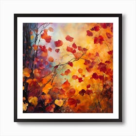 Autumn Leaves Art Print