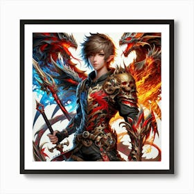 Dragon Warrior Art Print