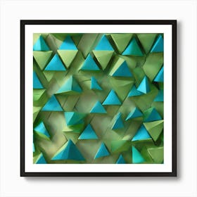 Geometric Triangles Art Print