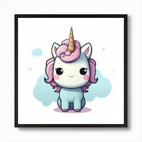 Cute Unicorn 810 Art Print