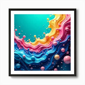 Abstract Painting 27 Art Print