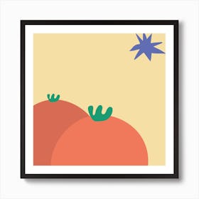 Orange Humps Art Print