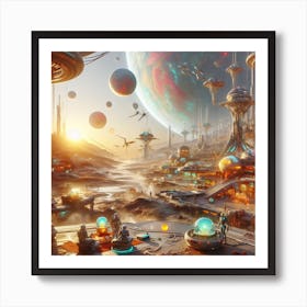 Futuristic City Art Print