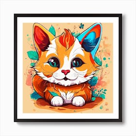 Cute Kitten 4 Art Print