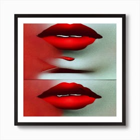 Two Sexy Lips Art Print