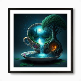 Tree In A Cup Poster