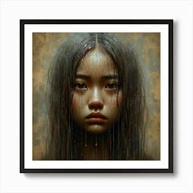 Rainy Girl Art Print