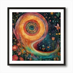 Spiral Of Life Art Print