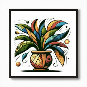 Plant In A Pot 4 Art Print