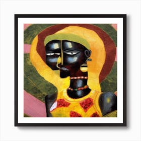 African Art #6 Art Print