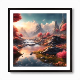 Fantasy Landscape Painting Art Print