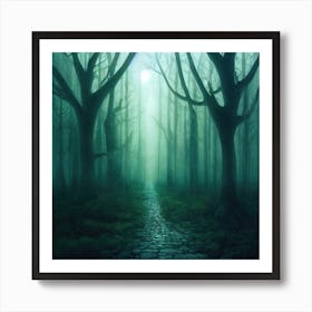 Dark Forest Path Poster