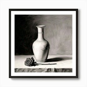 Simple Vase and Rose AI 2024 12 12 At 15 Poster