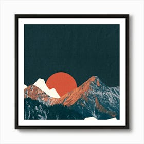 Mountains In The Sky 4 Art Print