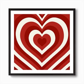 Heart Square Art Print