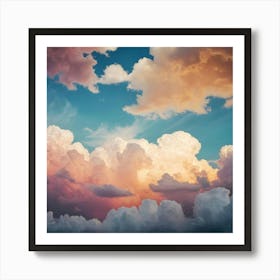 Cloud Stock Videos & Royalty-Free Footage 3 Art Print