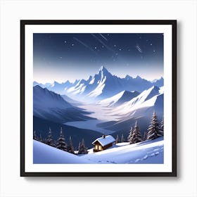 Winter Landscape 34 Art Print