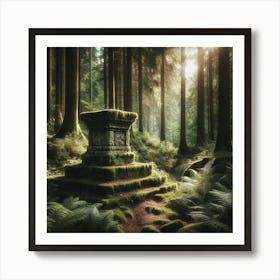 Mossy Forest 1 Art Print