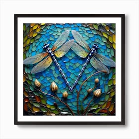 Dragonflies 33 Art Print