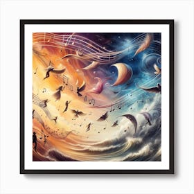 Music Notes 1 Art Print