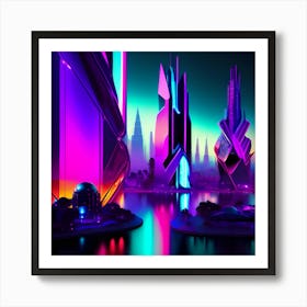 Futuristic City Art Print