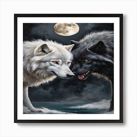 Wolf Lovers Art Print