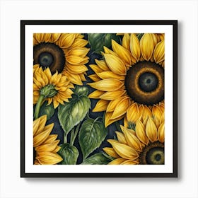 Sunflowers 3 Art Print