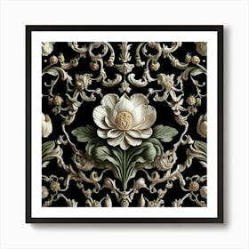 Floral Wallpaper 5 Art Print