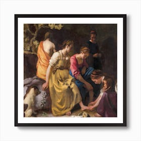 Diana And Her Nymphs, Johannes Vermeer Art Print