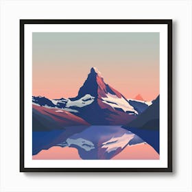 Matterhorn At Sunset Art Print