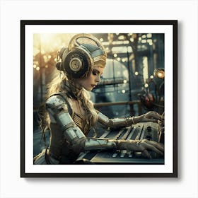 Steampunk Girl Art Print