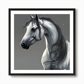 White Horse 1 Art Print