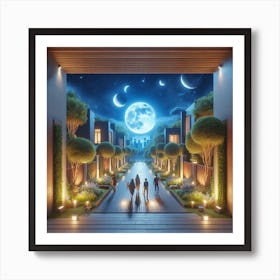 Moonlit Night Art Print