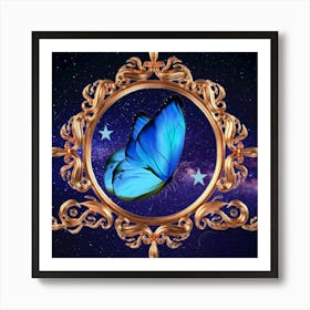 Blue Butterfly Art Print