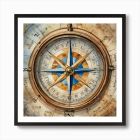 Compass 4 Art Print