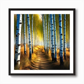 Birch Trees 62 Art Print