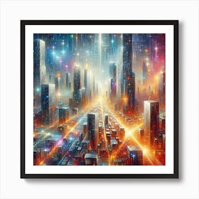 Futuristic City Art Print