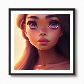 Disney Character Art Hyper-Realistic Anime Portraits Art Print